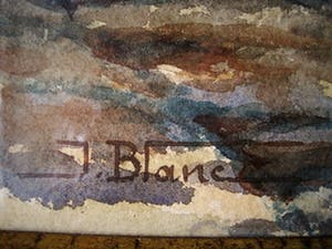 Niet of onleesbaar gesigneerd - Gesigneerd omstreeks 1920 geschilderd Aquarel "Invallend zonlicht" kopen? Bied vanaf 10!