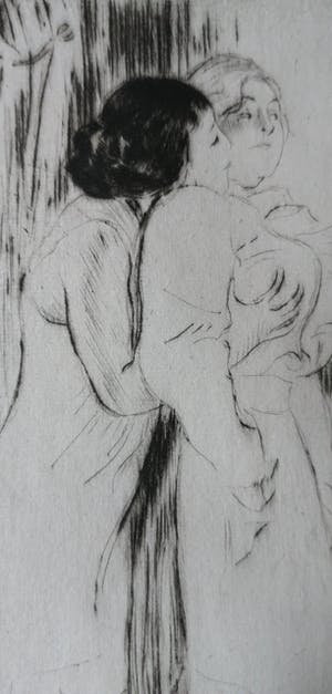 Louis Legrand - Twee staande vrouwen kopen? Bied vanaf 60!