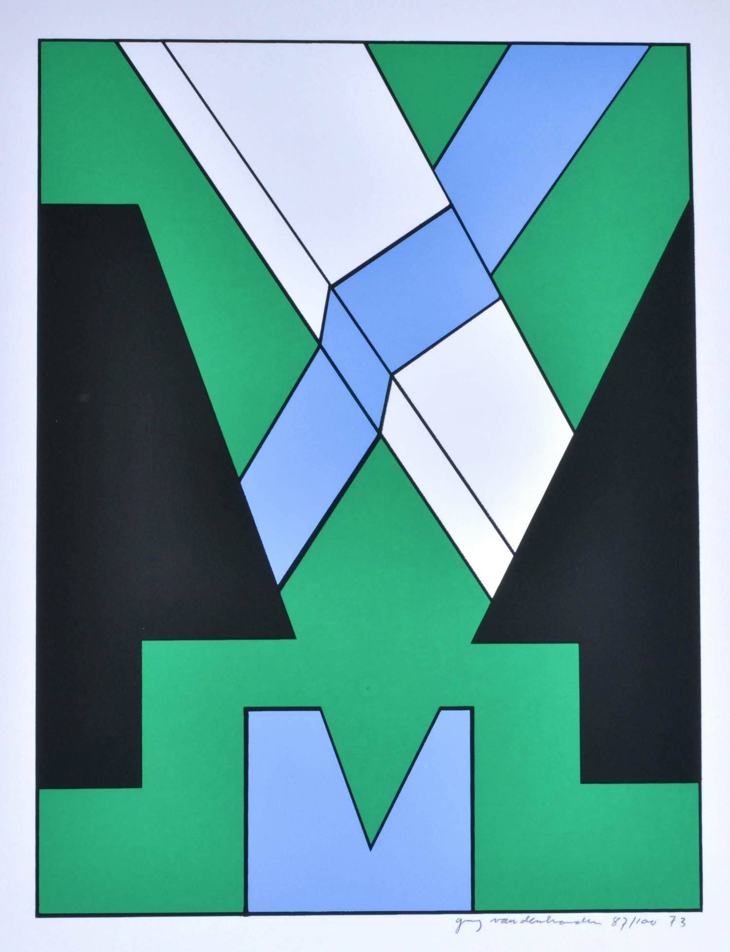 Guy Vandenbranden - Zeefdruk - Gesigneerd - 40x30 cm - 1973 kopen? Bied vanaf 290!