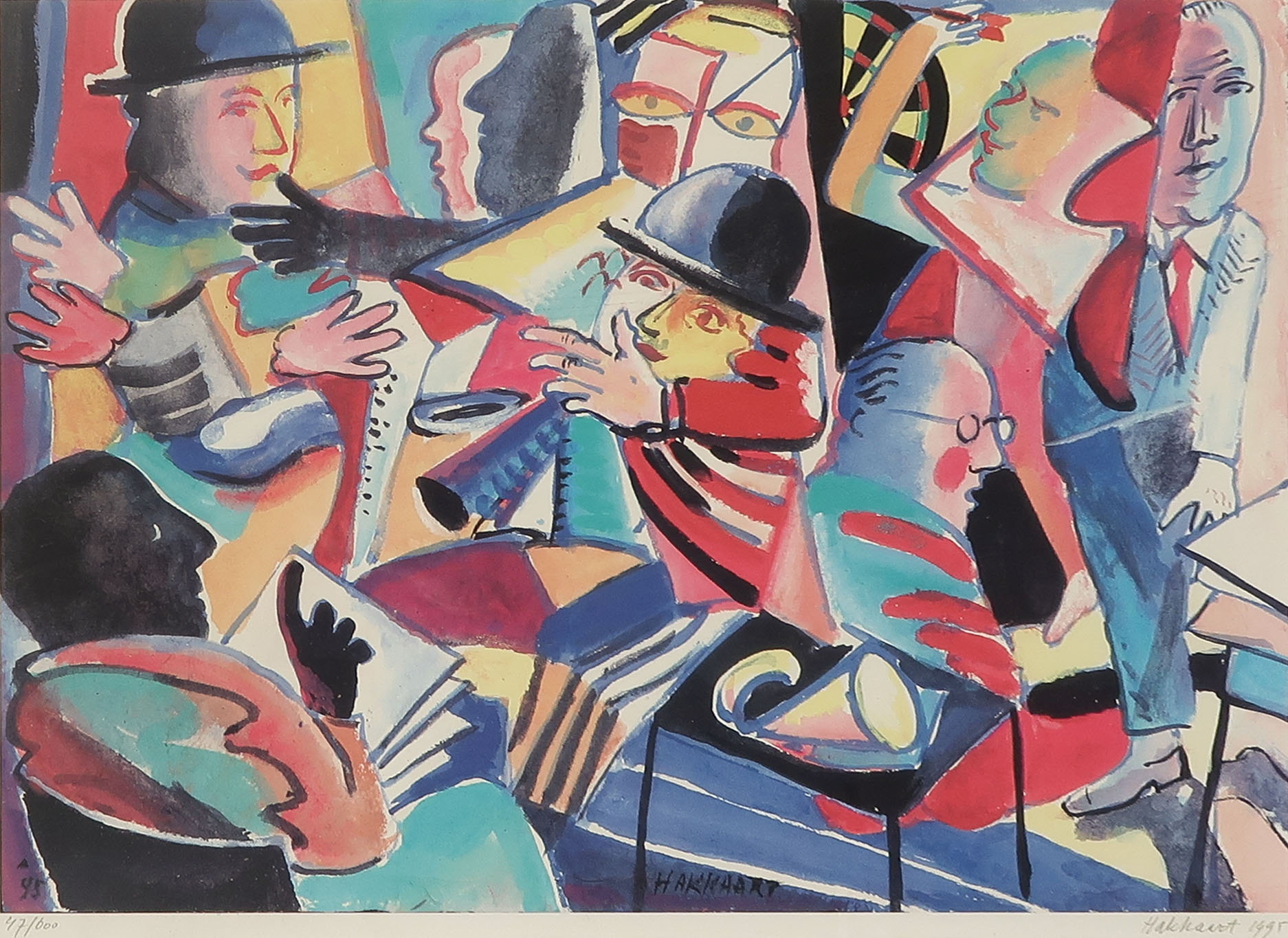 Fer Hakkaart - Zeefdruk, Perspectief - Ingelijst kopen? Bied vanaf 35!