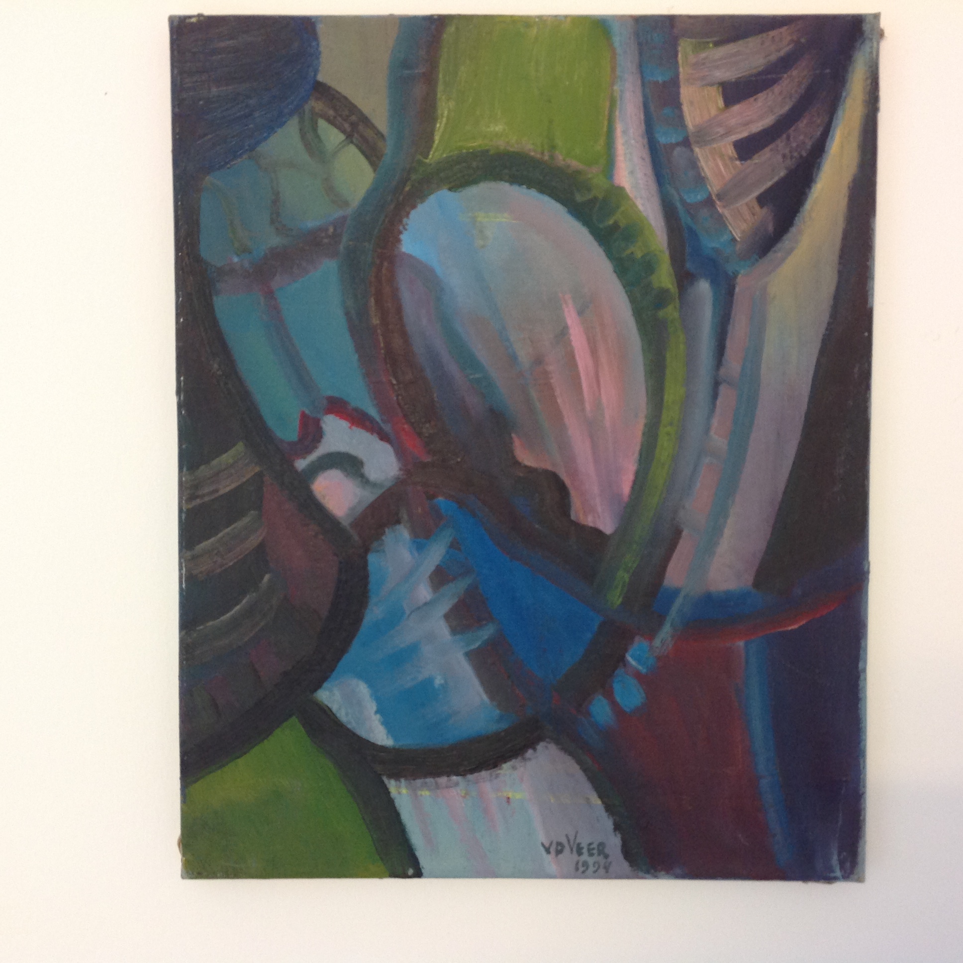 Jan van der Veer - Olieverf op doek verkocht voor € 25!