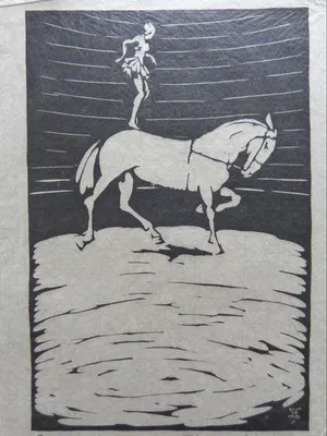 Daan de Vries - LOT VAN 4 STUKS / ZW-W HOUTSNEDE / SIG kopen? Bied vanaf 55!