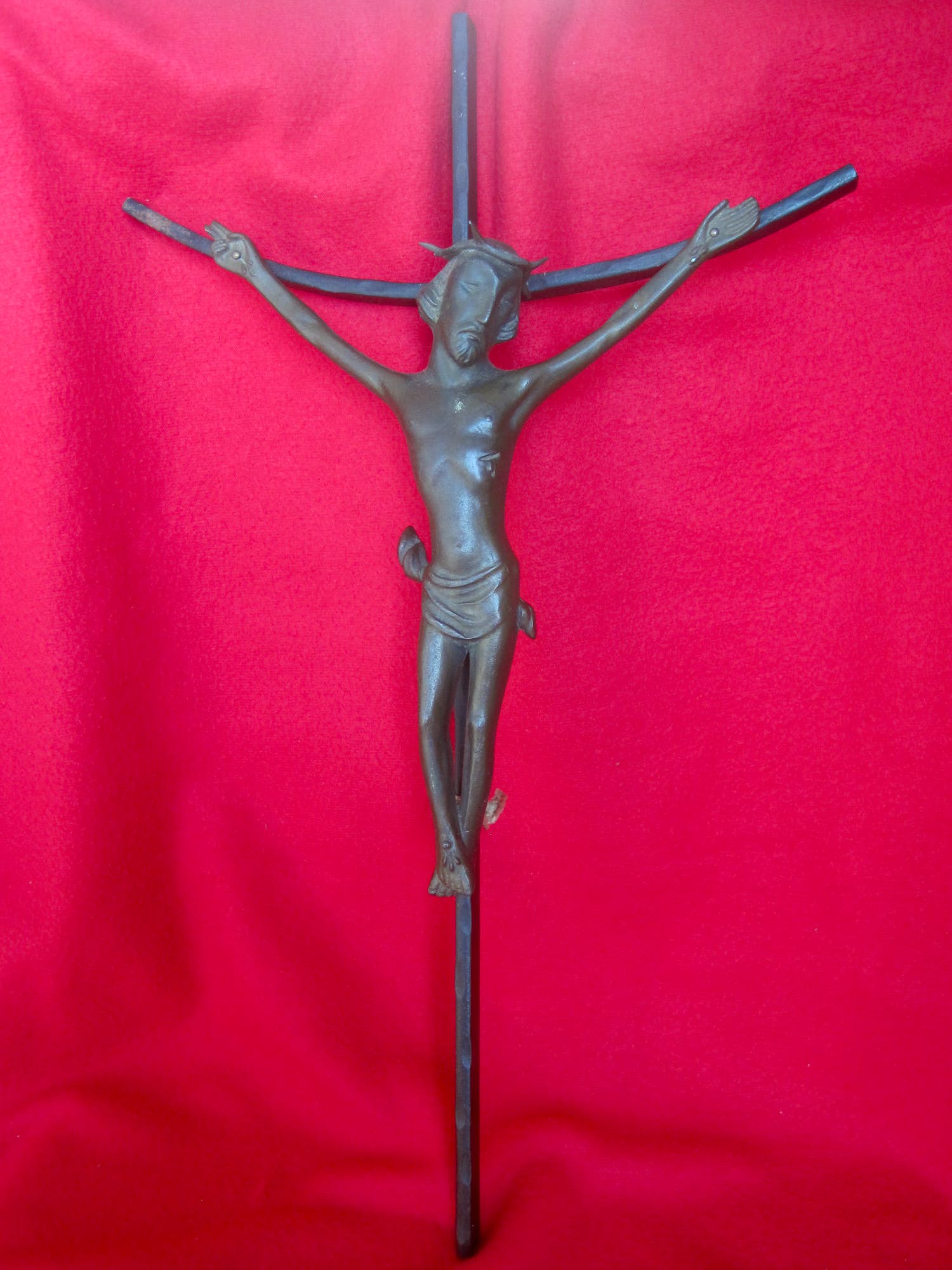 Heiligenbeeld - Expressionistisch kruisbeeld. kopen? Bied vanaf 30!