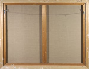 Jos Schimmer - Olieverf op doek, Z.T. (Abstracte compositie) - Ingelijst (Groot) kopen? Bied vanaf 300!