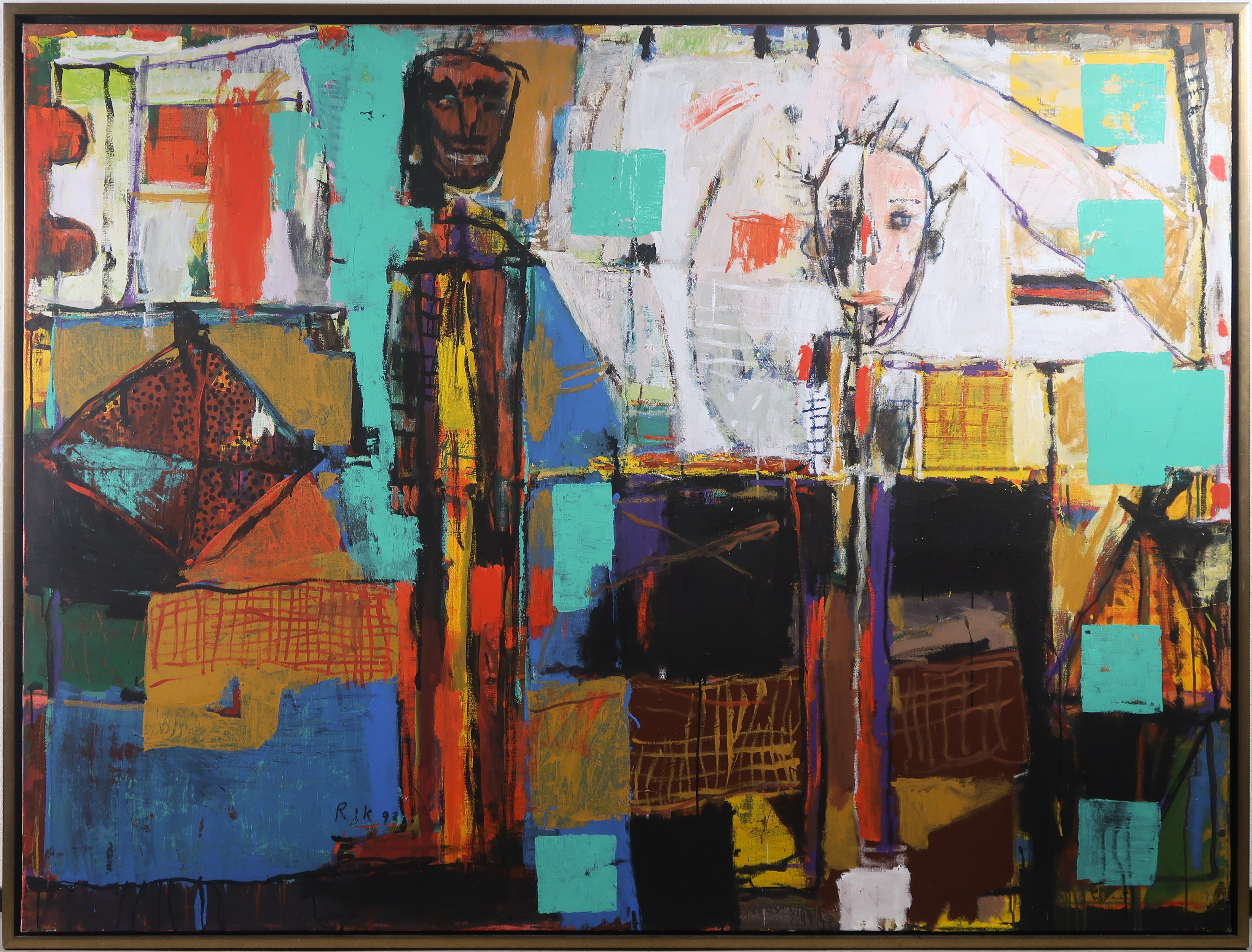 Rik van Iersel - Acryl op doek, Canada - Ingelijst (Zeer groot) verkocht voor € 1500!