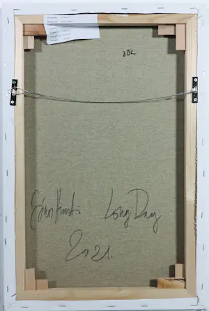 János Huszti - Olieverf op doek, Long Day kopen? Bied vanaf 200!