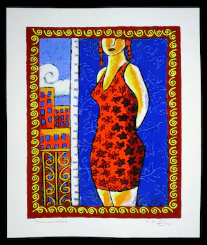 Jacques Tange - Zeefdruk, Summerdressed kopen? Bied vanaf 1!