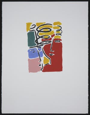 Rob Doolaard - Gouache, Zonder titel kopen? Bied vanaf 35!