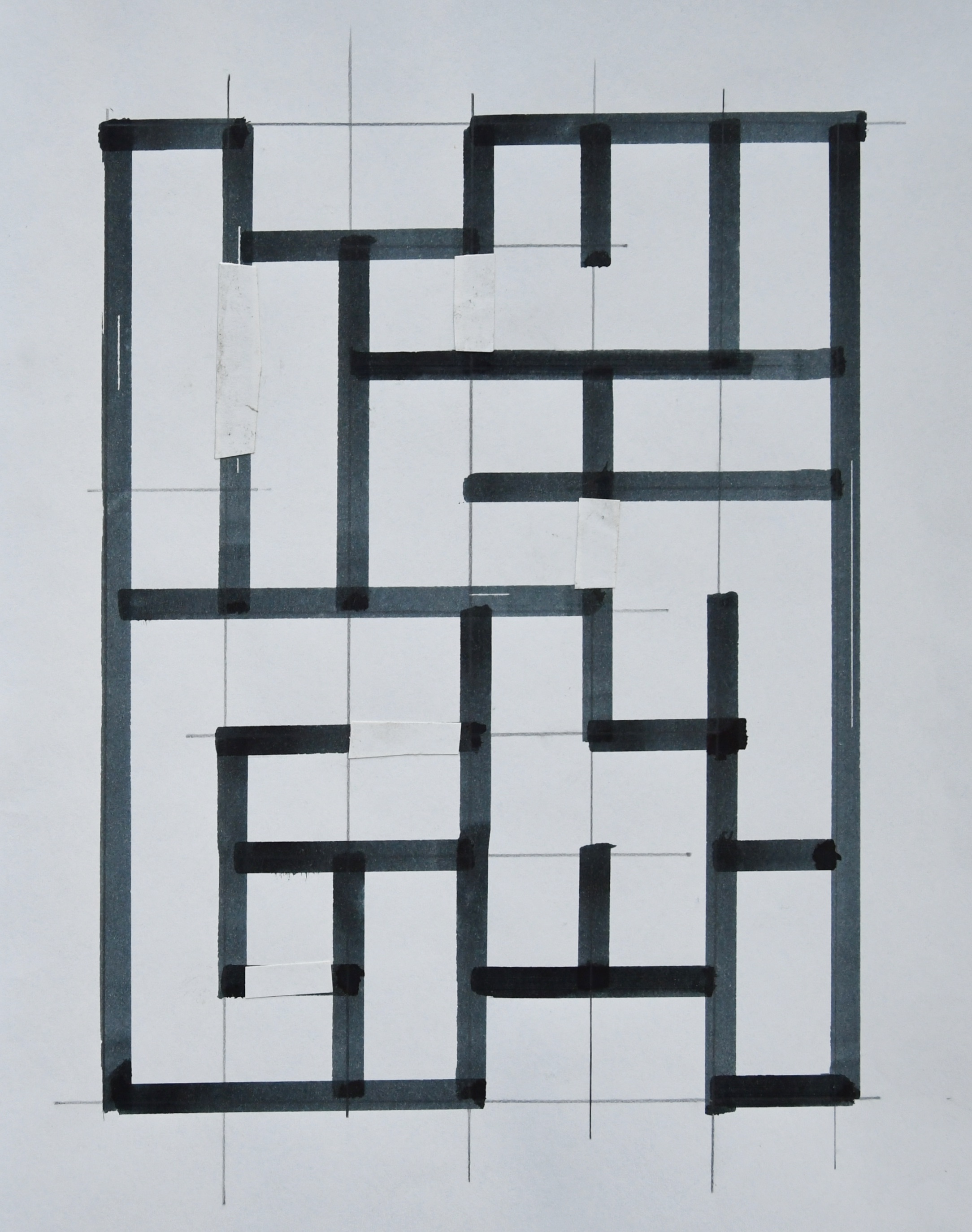 Siep van den Berg - #CONSTRUCTIVISTISCHE PENTEKENING # 1992, mint kopen? Bied vanaf 38!