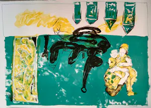Lucebert - Gesigneerde litho - "Wij verkopen ons zelfs aan de slechtsten" - 1974 - 15/50 kaufen? Bieten Sie von 285!