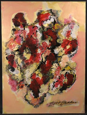 Bert Braam - Acryl op doek, Zonder titel kopen? Bied vanaf 70!