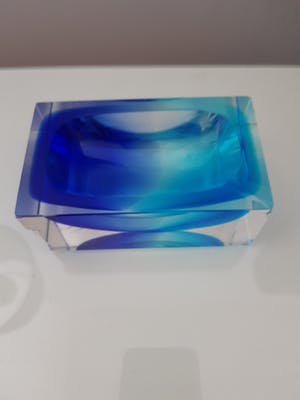 Flavio Poli - MURANO SOMMERSO VESSEL ART OBJECT FACETED EDGE kopen? Bied vanaf 80!