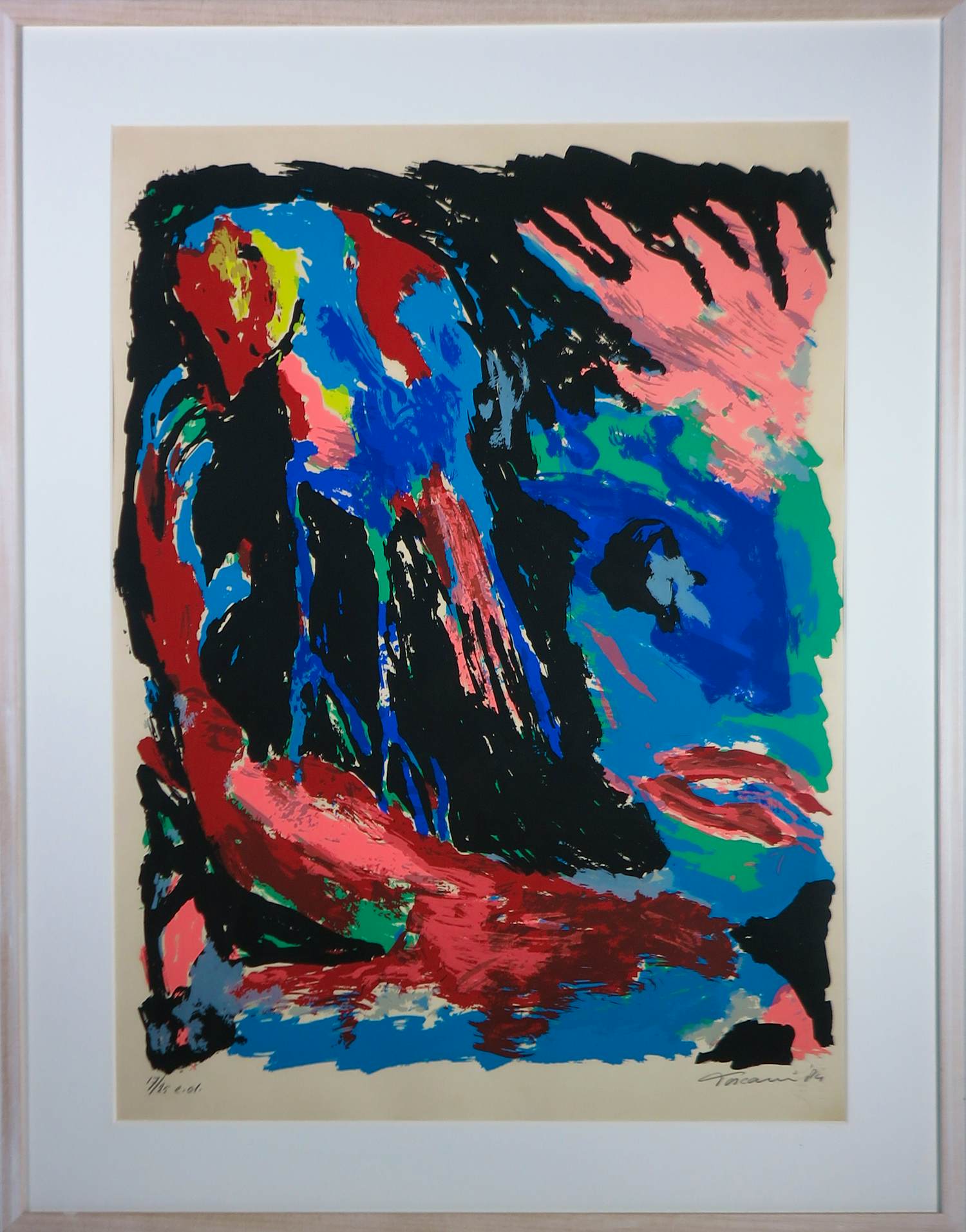 Bep Toscani - Zeefdruk op papier, Dreaming- Ingelijst kopen? Bied vanaf 35!