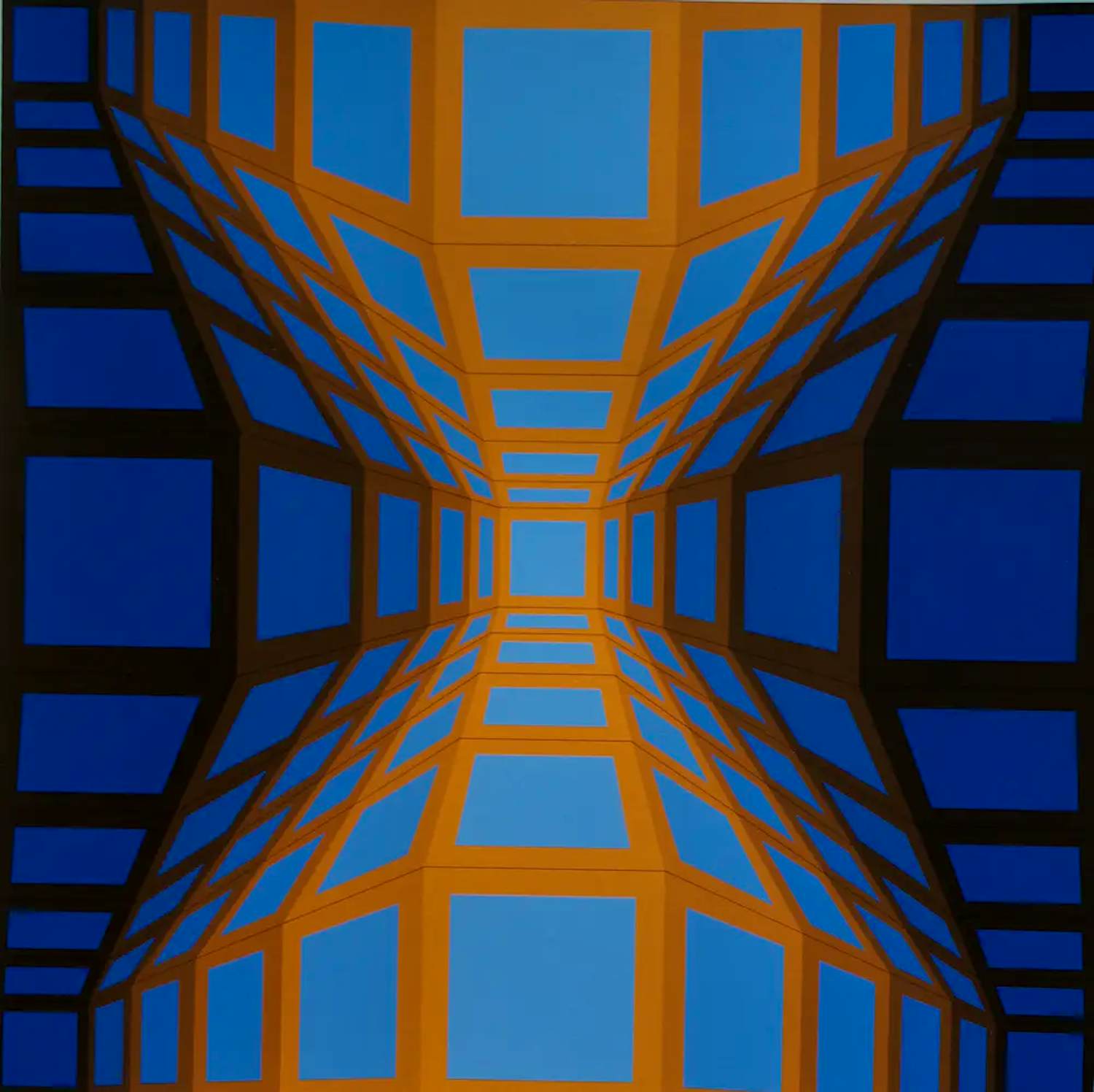 Victor Vasarely - Zeefdruk: Kek Egg II kopen? Bied vanaf 299!