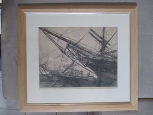 Antoon Derkzen van Angeren - Grote ingelijste gravure kopen? Bied vanaf 90!