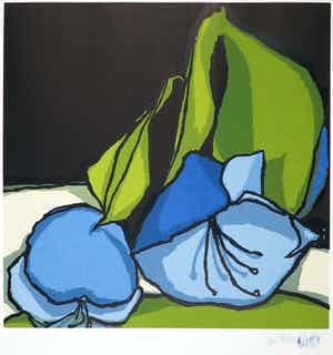 Fon Klement - Boardsnede, Bloemstilleven verkocht voor € 1!