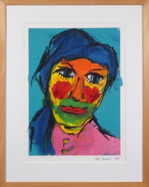 Ellen Meuwese - Gemengde techniek op papier, Portret - Ingelijst kopen? Bied vanaf 1!