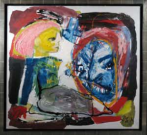 Martin van Wordragen - Olieverf op doek, Dollemina - Ingelijst (Groot) verkocht voor € 250!