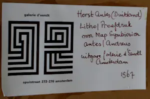 Horst Antes - Ingelijste litho: Symbiosion - 1967 kaufen? Bieten Sie von 250!