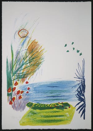 Pieter Defesche - Litho, Z.T. Landschap kopen? Bied vanaf 1!