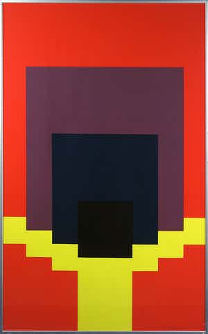 Cyril Lixenberg - Zeefdruk: Forms of Landscape - Ingelijst (Groot) verkocht voor € 100!