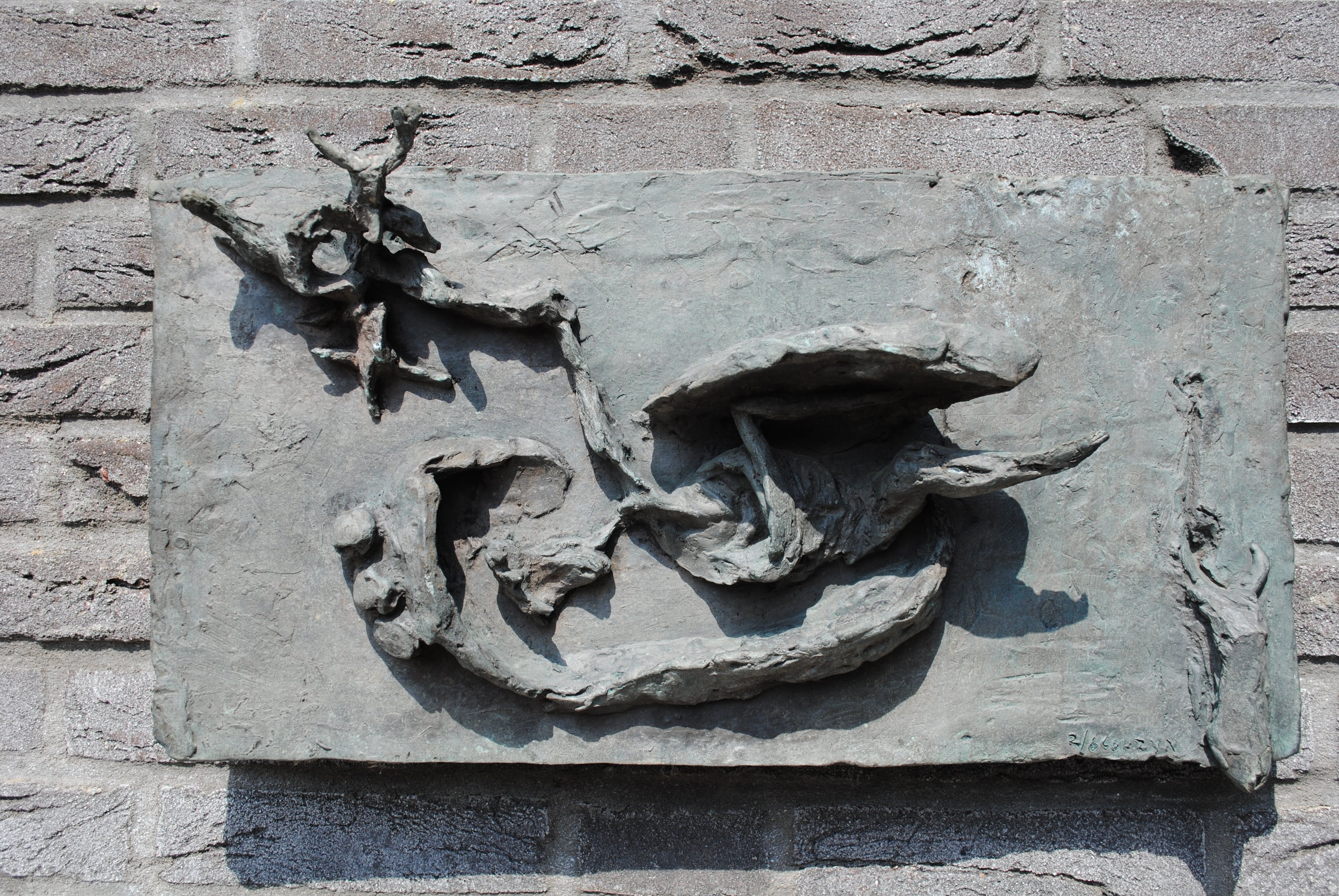 Wessel Couzijn - Wandsculptuur brons - Opstanding (Verrijzenis) uit 1955 - oplage 2/6  kopen? Bied vanaf 1750!