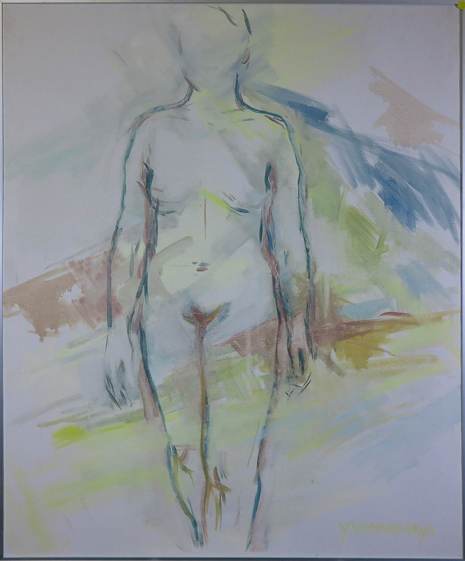 AcheterYvonne Maya Bakker - Acryl op doek, Nomina non valent 2 - Ingelijst? Enchérissez de 80!