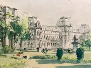 Pierre Pages - Jardin du Luxembourg - litho vendu pour 45€ !