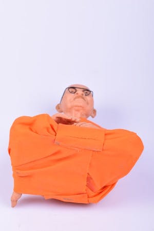 Curiosa - Wassenbeeld van een Monnik - Thailand - eind 20e eeuw kopen? Bied vanaf 95!