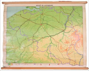 Curiosa - Schoolkaart van België en Luxemburg (Groot) kopen? Bied vanaf 1!