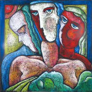 Theo Mackaay - Giclée op glad papier, Zonder titel verkocht voor € 1!