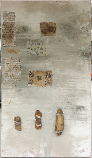 Chantal Borremans - Gemengde techniek op doek, 2-luik Morcellement (Zeer groot) kopen? Bied vanaf 1!