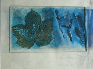 Aart van den IJssel - Gemengde techniek , Mijn Tuin – ingelijst – 1977 kopen? Bied vanaf 50!