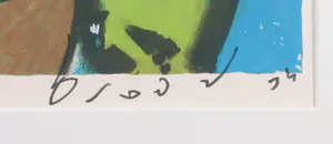 Herman Brood - Zeefdruk, Red Stripe Beer Club 300 - Ingelijst (Zeer groot) kopen? Bied vanaf 350!