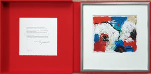 Gerriet Postma - Expressieve gouache met gesigneerde en genummerde monografie in casette kopen? Bied vanaf 550!