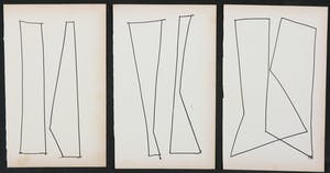 Siep van den Berg - Lot van drie abstracte composities kopen? Bied vanaf 1!