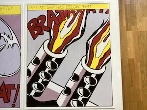 Roy Lichtenstein - As I opened fire - triptiek SM A’dam kopen? Bied vanaf 150!