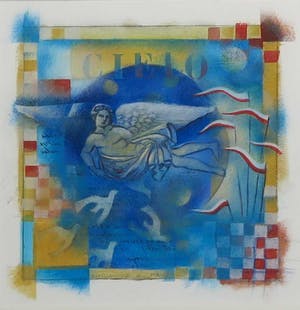 Marianne Aulman - Gemengde techniek op papier, Z.T. Cielo kopen? Bied vanaf 1!