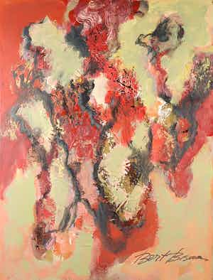 Bert Braam - Acryl op doek, Zonder titel verkocht voor € 50!