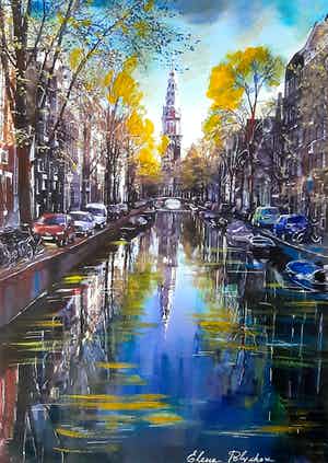 Elena Polyakova - Zuider kerk in Amsterdam verkocht voor € 65!