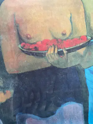 Paul Gauguin - Deux Tahitiennes, detail van origineel in MET New York,tentoonstelling Parijs kopen? Bied vanaf 20!