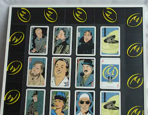 Edgar Pierre Jacobs - 1 Zeefdruk + 34 ingelijste kaartjes , Blake en Mortimer, “Het Gele Teken” kopen? Bied vanaf 1!