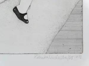 Katinka Niederstrasser - Surrealistisch gezicht en abstract landschap kopen? Bied vanaf 25!