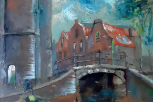 Jan Kelderman - Stadsgezicht Delft kopen? Bied vanaf 10!