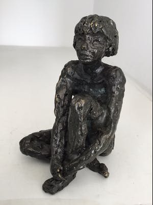 Astrid Veldhuyzen-Koppen - Sculptuur “ In gedachten “ kopen? Bied vanaf 45!