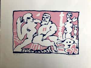 Lucebert - de Olympier - 1971 verkocht voor € 1!