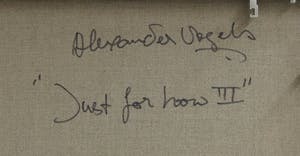 Alexander Vogels - Olieverf op doek, Just for now III (Zeer groot) kopen? Bied vanaf 500!