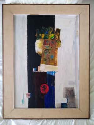 Konrad Babraj - Abstract portret van Karel IV verkocht voor € 75!