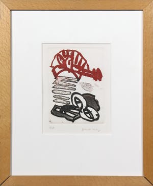 Pierre Alechinsky - Aquatint, Suite a deux XVI - Ingelijst kopen? Bied vanaf 300!
