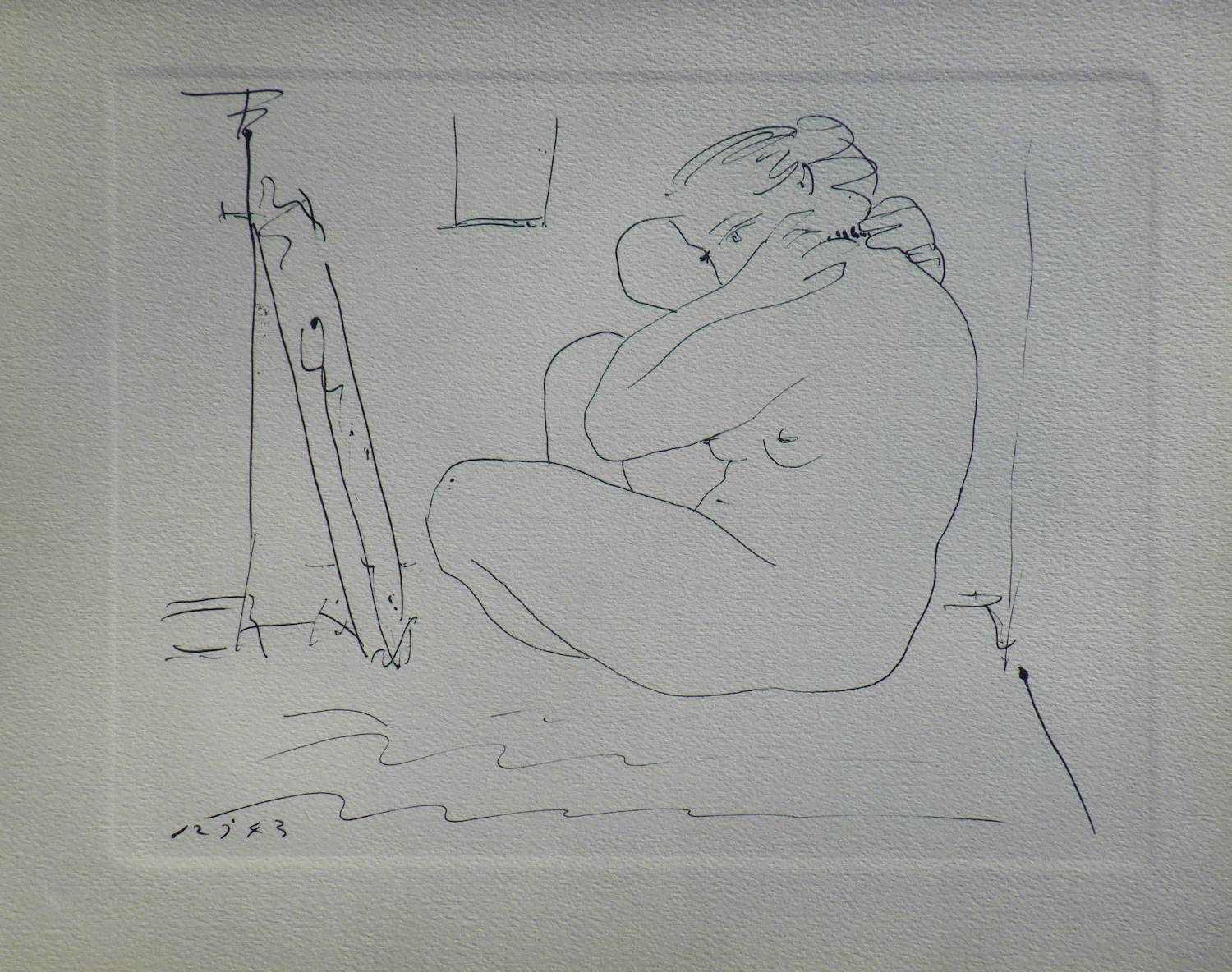 Pablo Picasso - Naaktmodel voor de spiegel, Heliogravure, 1952 verkocht voor € 80!